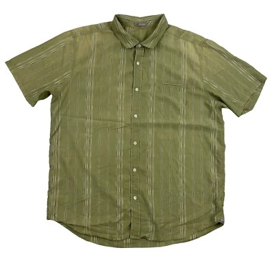 Horny Toad Cardshark Button Up Shirt Short Sleeve Plaid Lyocell Polyester Sz - Image 1 of 4