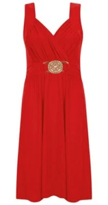 Mujer Hebilla Vestido Corto Dama Honor Bola de Fiesta Noche Graduación Más Talla - Imagen 1 de 13