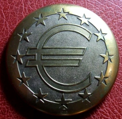 European Union euro coin Large 72mm heavy 330gr medal by Monnaie de Paris - Image 1 of 2