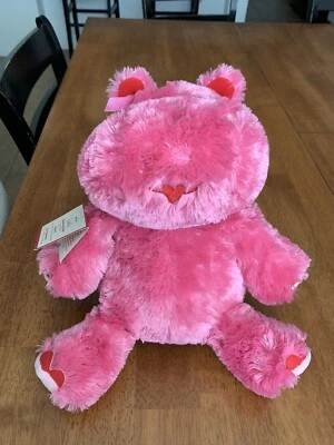 Hallmark 会说话的粉红色河马可爱萝拉毛绒玩具爱拥抱全新带标签 — 第 1/4 张图片