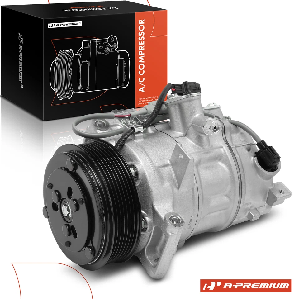 Compresor de aire acondicionado con embrague para INFINITI Q60 2017-2020 Q50 2014-2021 V6 3,0 L 3,7 L Foto 1 de 4