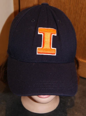Gorra ILLINOIS FIGHTING ILLINI TOW Equipada 6 1/2 - 6 7/8 GRAN "I" Espalda De Colección Y2K Foto 1 de 4