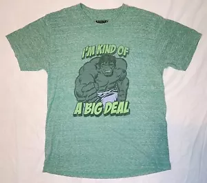 I'm Kind of a Big Deal Hulk Marvel Green Size Large T Shirt Bruce Banner - Picture 1 of 4