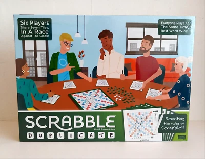 SCRABBLE DUPLICATE BOARD GAME (2020) BRAND NEW AND SEALED /FREEPOST - Image 1 of 3