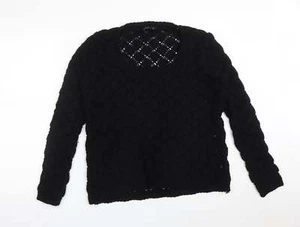 Sudadera para mujer Miso negra arcila/diamante acrílico talla 10 - Imagen 1 de 12