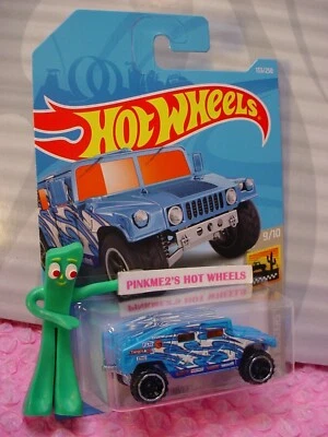 I Hot Wheels Treasure Hunt Humvee #133 2019✰azul✰Baja Blazers✰ estuche F Foto 1 de 4