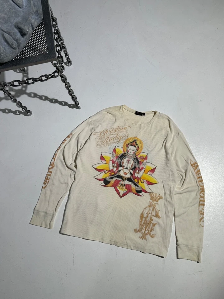 Christian audigier длинным рукавом футболка размер XL сделано в США - Изображение 1 из 4