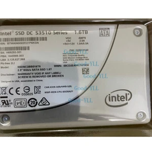 New Intel DC S3510 Series 1.6TB SSD SATA III Enterprise 2.5" 6Gb/s SSDSC2BB016T6 - Afbeelding 1 van 1