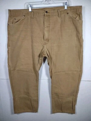 Dickies Pants Mens 50X32 (meas 49x30) Brown Carpenter Straight Duck Canvas - Image 1 of 4