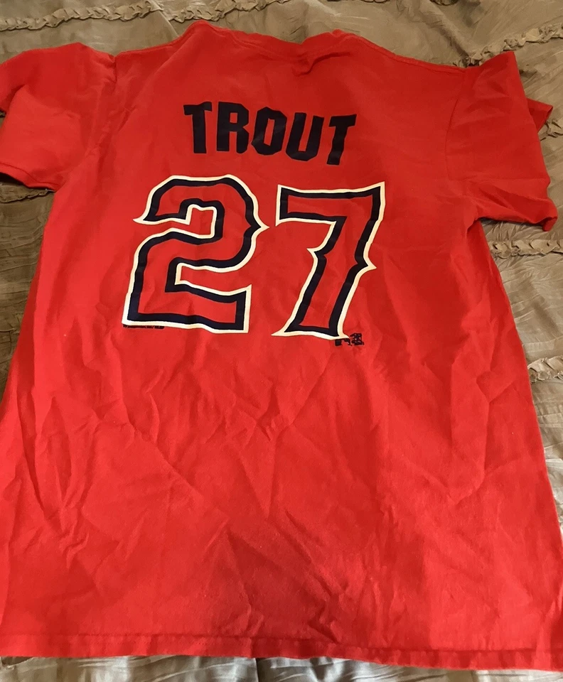 Camiseta de béisbol estilo juvenil MEDIANA MIKE TROUT Los Angeles Anaheim ANGELS Foto 1 de 3