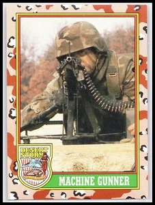 1991 Topps Desert Storm Machine Gunner #73 - Picture 1 of 2