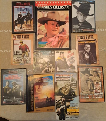 DVD PACK JOHN WAYNE 11 PELICULAS + FASCICULO  -  ENVIO CERTIFICADO INCLUIDO - Imagen 1 de 4