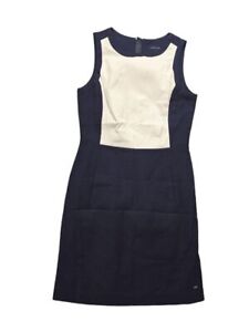 Women's Tommy Hilfiger Cotton Linen Blend Blue Pocket Dress Size 4 MSRP $109.99