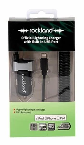 Rockland RLC006 Official Car Charger With Built-In USB Port For iPhone - Picture 1 of 2