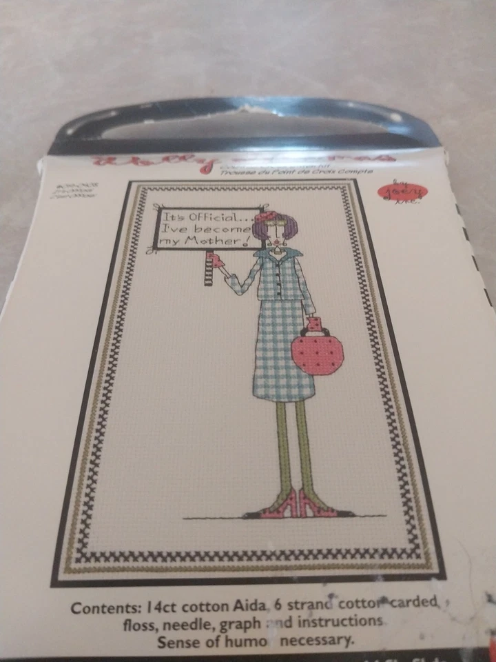 Dolly Mamas ES OFICIAL Kit de punto de cruz contado Me he convertido en mi madre mamá Nuevo Foto 1 de 1