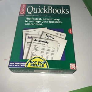 VTG Original Quickbooks Version 4.0 Windows 95 Software 3 1/2. - Picture 1 of 7