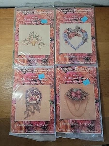 Kreative Anfänger Seidenband Stickset 4er Set Neu und Versiegelt - Bild 1 von 9