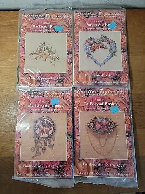 Kit de bordado de fita de seda Creative Beginners conjunto de 4 novo e lacrado - Imagem 1 de 4