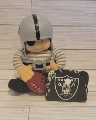 Figura de fútbol americano de colección de los 80 NFL Huddles Oakland Raiders PVC NFL con soporte para dinero Foto 1 de 4