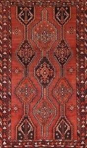 Tribal Geometric Lori Vintage Rug 5'x9' Hand-knotted Traditional Nomad Wool Rug