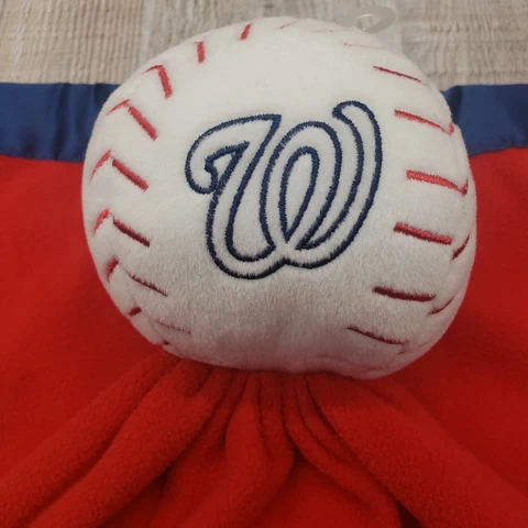 Washington Nationals MLB Baseball Lovey Security Cuddle Plush Baby Blanket NWOT Cover