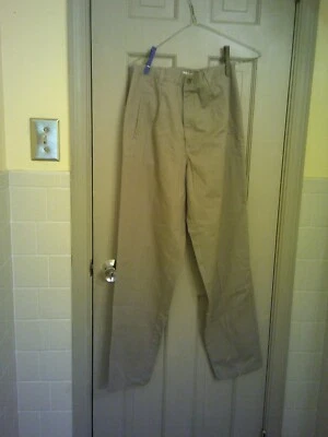 Ladies Dressbarn Brand Tan colored Pants, Size 4. Zipper/button. - Image 1 of 2