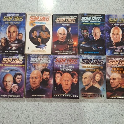 STAR TREK lot Next Generation 30-39 paperback books. Pocket books - image 1 of 4