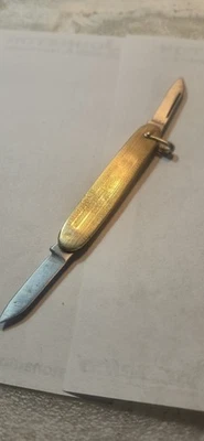 Antiguo Colonial Prov. vintage Navaja de bolsillo plegable ornamentada doble hoja R. I.   Foto 1 de 4