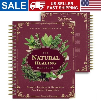 The Natural Healing Handbook, Spiral-Bound Guide For Herbal Remedies And Natural - Image 1 of 4