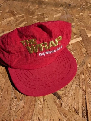 Sombrero vintage Winston, "The wrap", sombrero de ala plana vintage, 5 paneles, fumar, sombrero rojo Foto 1 de 4