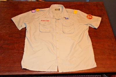 Camisa para hombre Boy Scouts of America BSA tostada 2X-grande XXL ventilada poli microfibra Foto 1 de 4