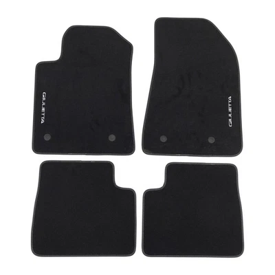 Tappetini auto originali Alfa Romeo in velluto con logo bianco Giulietta 7180799 - Immagine 1 di 3