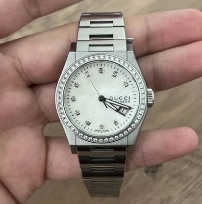 Gucci Diamond Men's Watch 115 YA114214 - Image 1 of 4