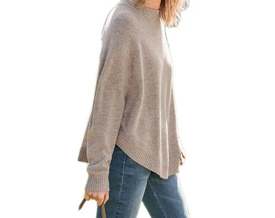 Suéter con Capa Granate Hill Gran Tamaño XL Pelo de Yak Lana Merino Avena Ala de Murciélago Slv Foto 1 de 4