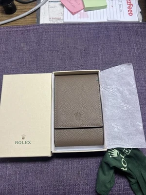 2025 Rolex taupe leather travel pouch. New In Box. Dealer New version gifts 🎄🎁 - Image 1 of 4
