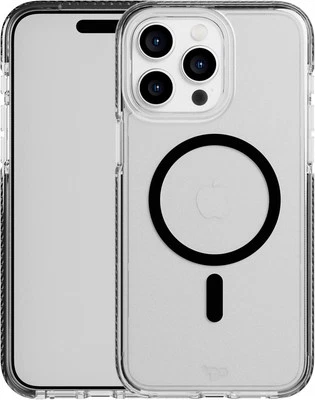 Tech21 Evo Crystal iPhone 15 Pro Max MagSafe Case - Black Titanium - New - Image 1 of 4