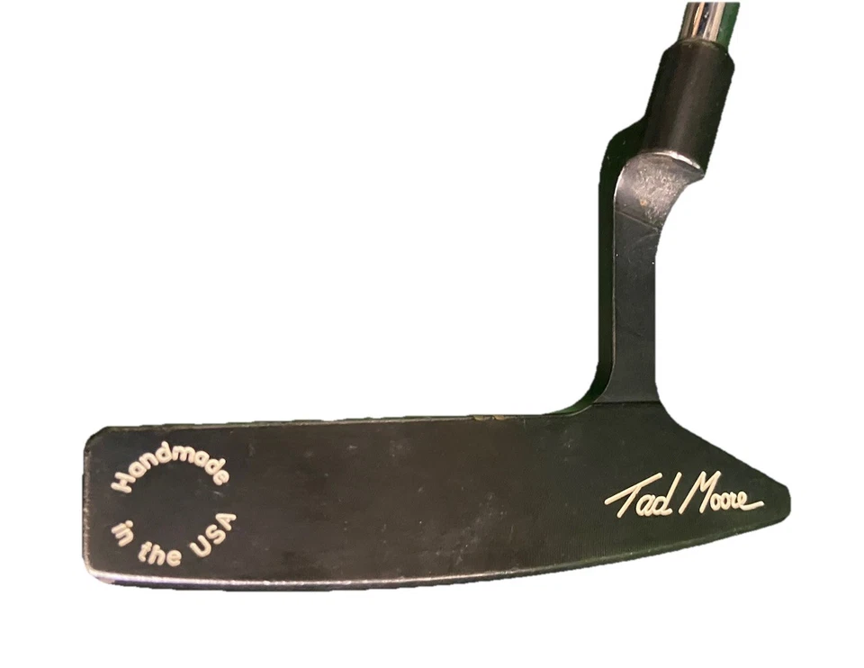 Maxfli Tad Moore TM-11 Blade Putter Handmade In USA RH 35" Stock Grip Sweet Club - Image 1 of 4