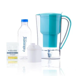 Alkalischer Wasserstoff Wasserfilter Krug - Entfernt Fluorid, Chlor, Mikropla... - Bild 1 von 9