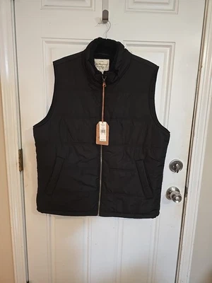 Chaleco Impermeable Hombre Nuevo Con Etiquetas Negro Talla XL Cremallera Completa Nuevo Con Etiquetas  Foto 1 de 4