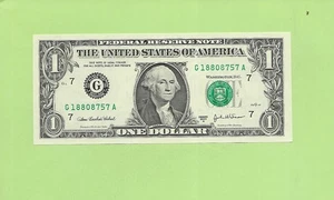 2003A ..UNCIRC $1  G 1880 8757 A  .... 2003A $1  G-A      NICE NOTE          FRN - Foto 1 di 2