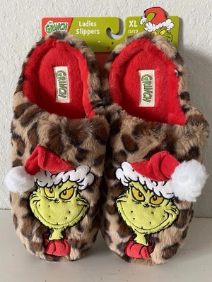 Dr. Seuss Гринч животных печати леопард женщины Sz XL 11-12 помещении открытый новый - Изображение 1 из 4