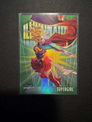 2025 Fleer Brilliants Superman Illuminators Green Supergirl  /25 *Low Numbered*  - Image 1 of 4