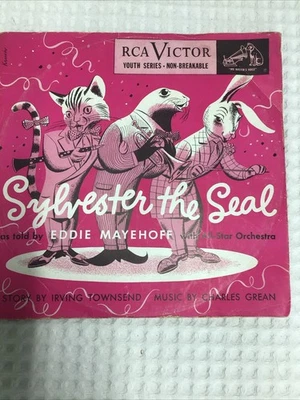 Sylvester the Seal As Told By Eddie Mayehoff Youth Series 78 Vinyl Jazz Story - Image 1 of 4
