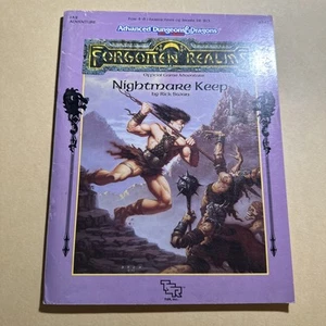 Advanced Dungeons & Dragons 2nd Edition Nightmare Keep Map TSR FA2 9341 25A1605 - Picture 1 of 3