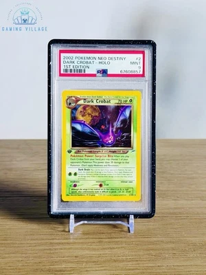 Dark Crobat 1st Edition Holo 2/105 PSA 9 -  Pokemon 2002 Neo Destiny  - Image 1 of 4
