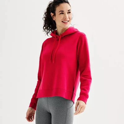 Sudadera con Capucha Tek Gear Ultrasoft Polar Mujer Rojo Ajuste Regular Dobladillo Ventilado M Nueva con Etiquetas Foto 1 de 4
