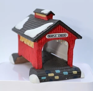 Department 56 Red Covered Bridge Heritage Village Collection w/ Original Box - Picture 1 of 13