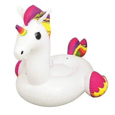 ISOLA INTEX MATERASSINO GONFIABILE UNICORNO BIANCO 287 X 193 X 165 CM - Immagine 1 di 4