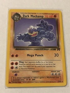 Dunkles Machamp 10/82 Team Rocket Rare WotC 1999 Vintage Pokémon TCG Karte - Bild 1 von 2