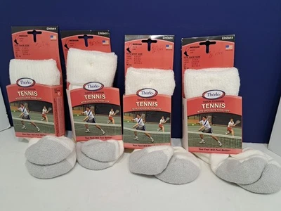 Thorlo TC-11 Crew Unisex Tennis Socks Size Medium 5.5-8.5 M 6.6-10 M Brand New - Image 1 of 4